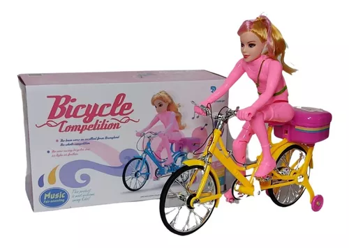 boneca ciclista barb com cachorros Barbie Bicicleta com Pets loira ou  morena Boneca Bicicleta A Pilha Com Luz E Som Anda Sozinha : :  Brinquedos e Jogos