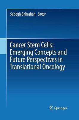 Libro Cancer Stem Cells: Emerging Concepts And Future Per...