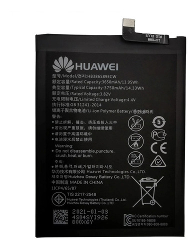 Bateria Huawei Hb386589ecw Mate 20 Lite Sne Sellada Nueva