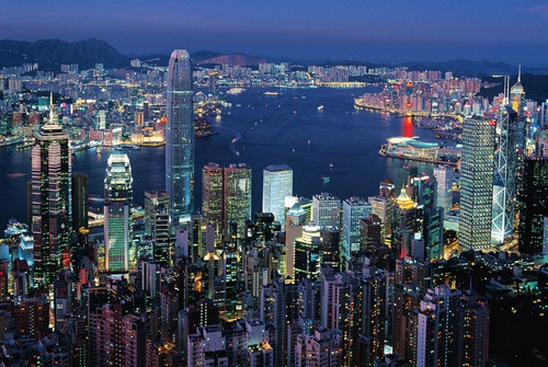 Puzzle Tomax Rompecabezas Hong Kong Iluminado X 1000 Piezas