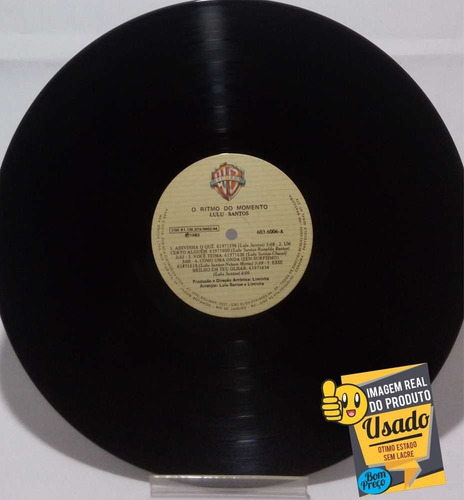 Lp Lulu Santos O Ritmo Do Momento Wea 1983 Encarte (Usado)