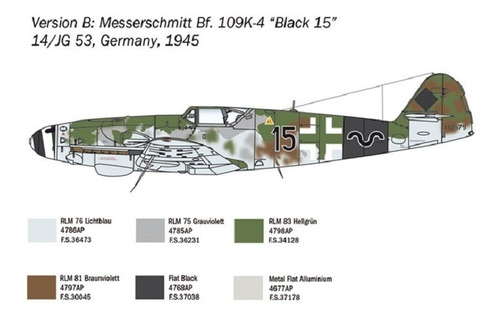 Bf 109 K-4 By Italeri # 2805 Escala 1/48