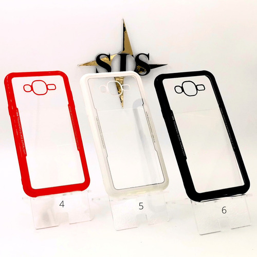 Estuche Transparente Con Color Para Samsung J7 Y J7 Neo 