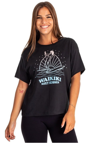 Remera Manga Corta Roxy Mujer Waikiki