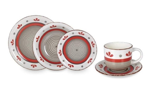 Juego Vajilla 30pcs Emily Hallen Porcelana Cocina Hogar