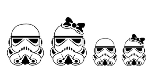 Sticker Familia Star Wars