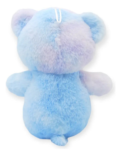 Oso De Peluche Con Moño Suave Juguete Animales Muñeco 21cm Color Azul Claro