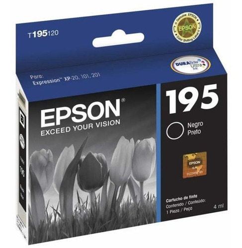 Epson Tinta 195 Negra T195120-al Xp101 201 211