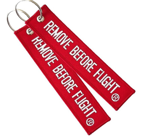 2 Llaveros Remove Before Flight ® Combo
