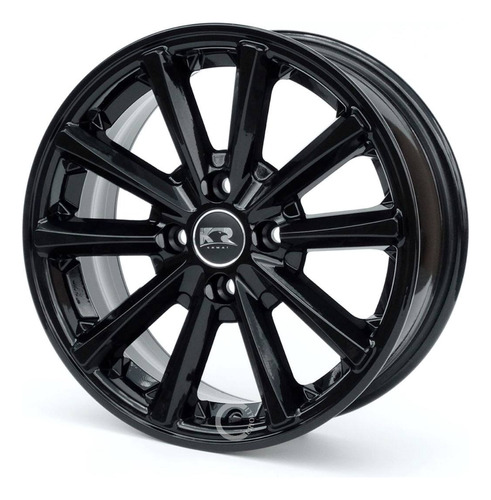 Rodas Aro15 Ford Ka Fiesta Ecosport 4x108 2021 Rs K63 / Jogo Cor Black Piano 4x108