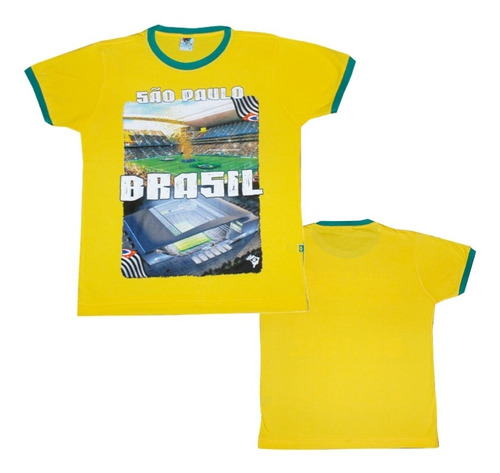 Bela Camiseta Brasil São Paulo Ótima Qualidade