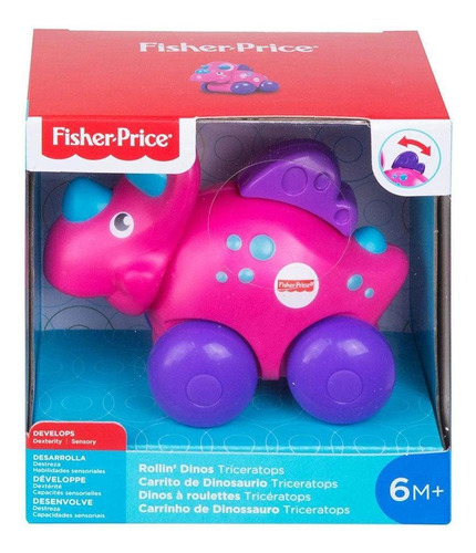 Fisher Price Surtido De Carritos De Dinosaurios - Morado Gpw