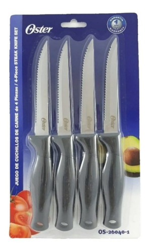 Juego De Cuchillos Oster Para Carne Set X 4 Steak Knife