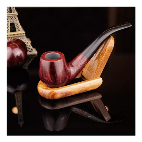 Pipa De Madera Curva Pipas Fumar Tabaco Pipas Madera Premium