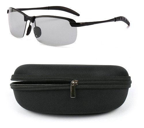 Imagen 2 de 8 de Gafas De Sol Fotocromáticas Polarizadas P/día/noche P + Caja