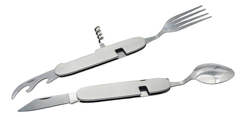 Utensílios De Acampamento 5 Em 1, Multiferramenta Dobrável