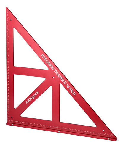 Akngoes Cuadrado Triangular De Precision De 18 Pulgadas, Esc