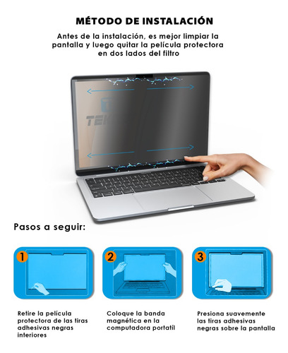 Filtro Pantalla Privacidad Magnético Para Macbook Pro 13.3