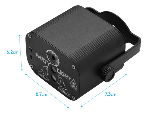 Imagem 5 de 9 de Muslady Igb-t818 Mini Projetor Luz Stage Beam Luzes Usb