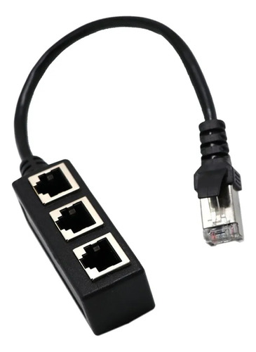Divisor De Red Lan Ethernet Rj45 1 A 3 Adaptador Extensor De
