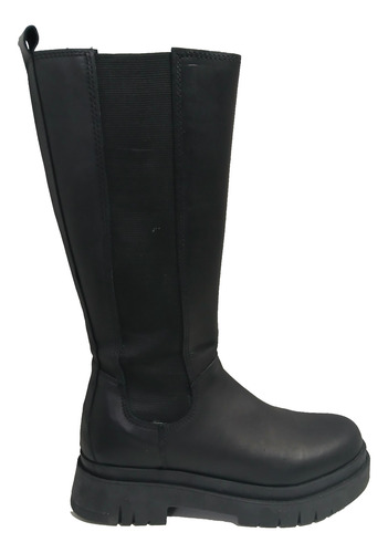 Bota Moda Mujer Savage Rk336 Caña Alta Elástico Cuero