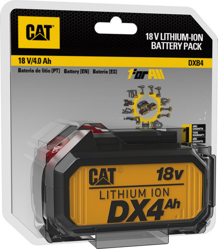 Bateria De Lítio 18v 4.0ah + Carregador Cat