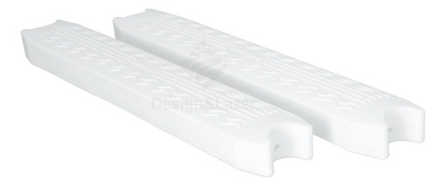 2 Degraus Em Abs Anatômico Para Escada Plástico Branco
