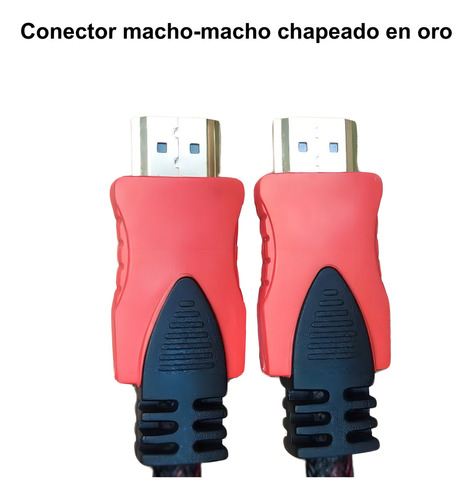Cable HDMI FULLHD 1080P 1.5 metros, Lap Top, Blue-ray, DVD, Consola de Video juegos, Proyector.
