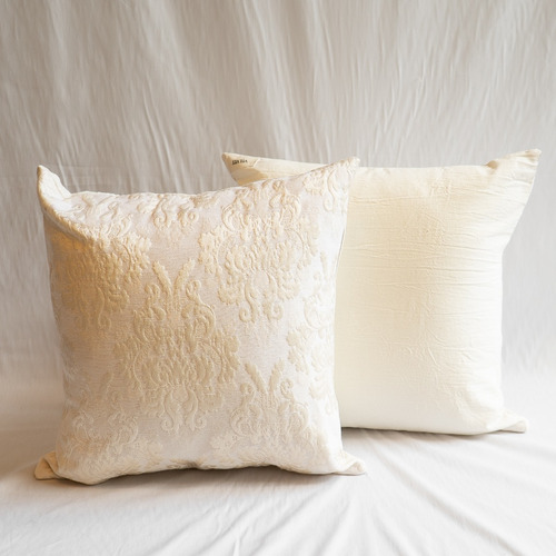 Imagen 2 de 10 de Almohadón Decorativo 40x40 Para Sillón Cama Jacquard Tusor