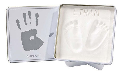 Caja Mágica Cuadrada De Recuerdos Para Bebés Baby Art Blanca