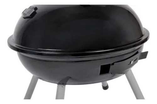 Asador De Carbon Portatil Expert Grill Redondo Negro 37 Cm