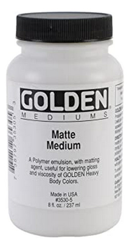 Art Paint - Golden Acryl Med 32 Oz Mate Mediano