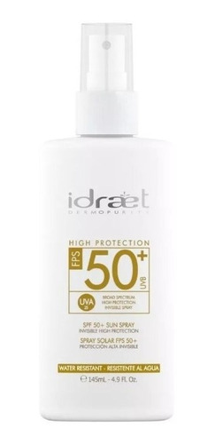 Idraet Protector Solar 50 Spray Hidratante Facial Corporal