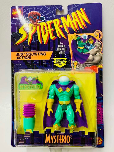 Mysterio, 1995, Toy Biz, Spiderman, Marvel, Sellado.