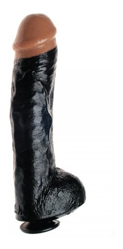 Consolador Negro Macizo Gigante Con Sopapa. Local Sexshop