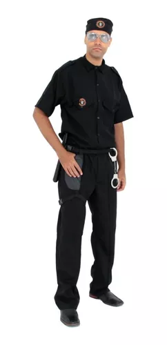 Fantasia Policial Masculina Adulto + Acessórios - Cosplay