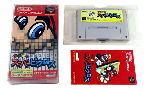 Mario Picross Original Super Famicom Jap