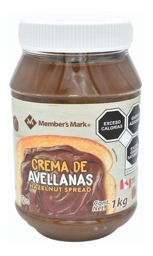 Crema De Avellana Bote 1 Kg (tipo Nutella) Member´s Mark 1kg