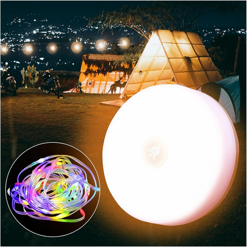 Luces De Carpa Para Acampar, Luces De Cuerda Solares, Recupe