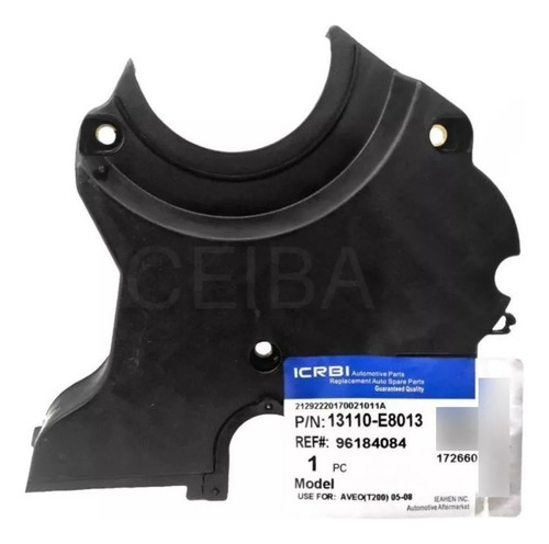 Kit Tapa Correa Tiempo Aveo 1.6 05-15 (superior E Inferior)