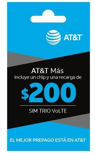 Chip Sim Card At&t Iusacell 200 Pesos