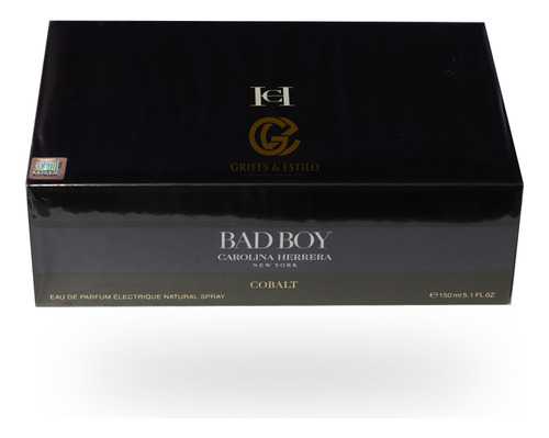 Perfume Importado Masculino Bad Boy Cobalt 150ml Edp - Carolina Herrera - Original Lacrado Com Selo Adipec E Nota Fiscal Pronta Entrega 100% Original