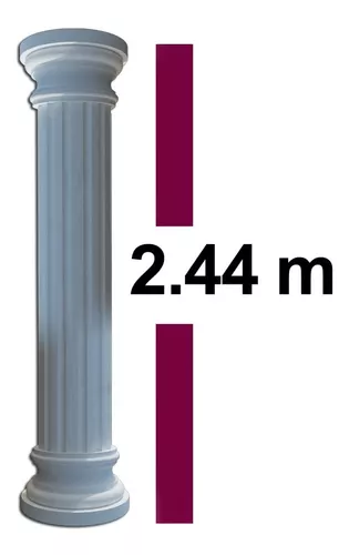 Columna Decorativa De Unicel De 25 Cm De Diametro