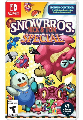 Snow Bros. Nick & Tom Special  Standard Edition Clear River Games Nintendo Switch Físico