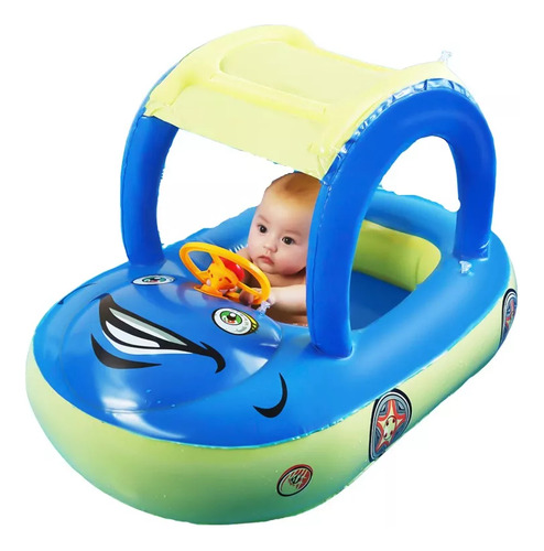Flotador Inflable Para Piscina Para Bebés Con Toldo.