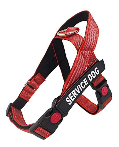 Arnes De Chaleco Para Perros De Servicio Dihapet Con Asa, C