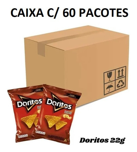 Biscoitos Salgadinhos Doritos Elma Chips Caixa C/ 60 Unds