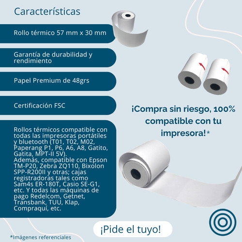 Papel Térmico 90u 57mm Bt Redelcom Transbank Getnet Gatito