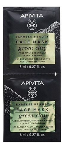 Apivita Express Beauty Mascarilla Facial Arcilla Verde Tipo de piel Mixta