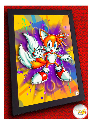 Imagen 3 de 6 de Cuadros De Sonic The Hegdehog - Dibujart